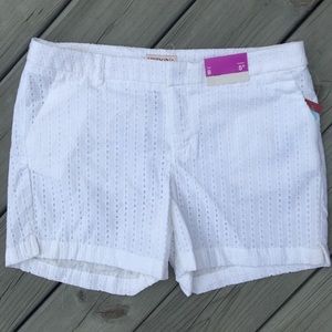 NWT Merona White Eyelet Shorts Inseam 5”, Size 8🌸